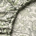 RODGERSIA Fitted sheet, green/white, 90x200 cm
