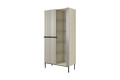 High Cabinet Display Cabinet Nicole, cashmere, black legs