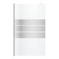 GoodHome Walk-in Shower Panel Beloya 120cm, chrome/mirror glass