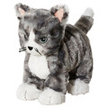 LILLEPLUTT Soft toy, cat grey, white