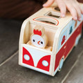LILLIPUTIENS Wooden Bus Sorter with 4 Paulette Chickens 12m+
