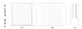 Baby Dan Safety Gate Flex XXL Wall-mounted Hearth Gate 90-350 cm, white