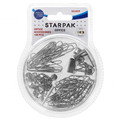 Office Accessories Set 100pcs, silver