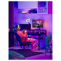 UTVISNING Gaming desk with shelf, black, 120x60 cm