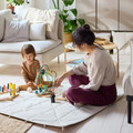 GREJSIMOJS Mat/storage box, foldable/beige