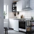 ENHET Kitchen, anthracite/white, 183x63.5x222 cm