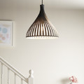 GoodHome Pendant Lamp Crozon E27, taupe/grey