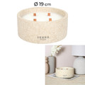 Scented Candle in Cement Bowl Terra Nova 19cm