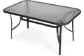 Garden Outdoor Dining Set with 6 Chairs, black