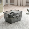 TROFAST Storage combination with boxes, white/dark grey, 46x30x94 cm