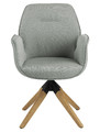 Swivel Chair Aura, auto return, light grey