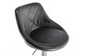 Bar Stool, faux leather, black/chrome