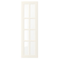 BODBYN Glass door, off-white, 30x100 cm