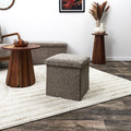 Folding Pouffe, corduroy, taupe