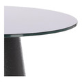 Coffee Table Soleilo 60cm, glass, round, black