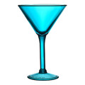 Plastic Cocktail Glass 240ml, blue