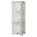 IVÖSJÖN Cabinet with doors, green, 33x34x99 cm
