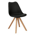 Dining Chair Norden Star Square, natural/black