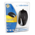 Esperanza Wired Optical Mouse SIRIUS EM102S USB, black-white