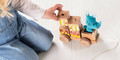LILLIPUTIENS Wooden Food Truck with Puzzle Rhino Marius 12m+