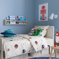 AFTONSPARV Duvet cover and pillowcase, space/multicolour, 150x200/50x60 cm