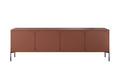 TV Cabinet with Drawer Sonatia 200, burgundy