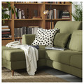 SLATORP 3-seat sofa with chaise longue, Vissle yellow-green