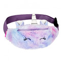 Starpak Plush Waist Bag Fanny Pack Unicorn, purple