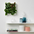 FEJKA Artificial plant, wall mounted/in/outdoor green/lilac, 26x26 cm