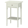 BLÄSTÅSEN Bedside table, white, 50x37x76 cm