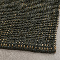 LANDBANA Rug, flatwoven, dark green, 133x195 cm