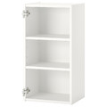 ENHET Wall cb w 2 shelves, white, 40x30x75 cm