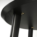 LISABO / KARLPETTER Table and 4 chairs, black/Gunnared light green black, 105 cm
