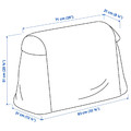 ASPAREN Cover for planter, outdoor/transparent white, 83x51x31 cm