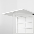 NORDEN Gateleg table, white, 26/89/152x80 cm