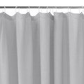 GoodHome Shower Curtain Kina 180 x 200 cm, grey
