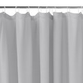 GoodHome Shower Curtain Kina 180 x 200 cm, grey