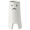 FRÖVÄXT Vase, white, 20 cm