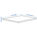 KOMPLEMENT Shelf, dark grey, 75x58 cm