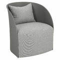 Armchair with Footstool Puri, grey