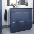 GoodHome Wash-basin Cabinet Imandra 80 cm, matt blue