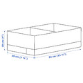 STUK Box with compartments, white, 20x34x10 cm