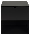 Nightstand Bedside Table Joliet, black