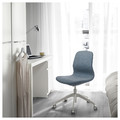LÅNGFJÄLL Office chair, Gunnared blue/white, 68x68 cm