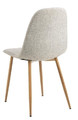 Dining Chair Celia, light grey/natural