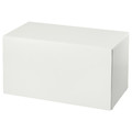 SMÅSTAD Bench with toy storage, white, white, 90x50x48 cm
