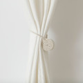 FÖNSTERBOMAL Magnetic curtain tie-back, beige