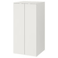 SMÅSTAD / PLATSA Wardrobe, white white/with 3 shelves, 60x57x123 cm