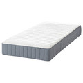NORDLI Bed frame with storage and mattress, anthracite/Valevåg, 90x200 cm