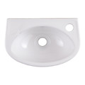 Ceramic Wall-Mounted Basin GoodHome Bori 35x23cm, white